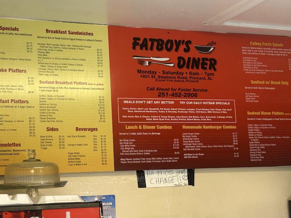 Fat Boys Diner Small Breakfast Platter Special