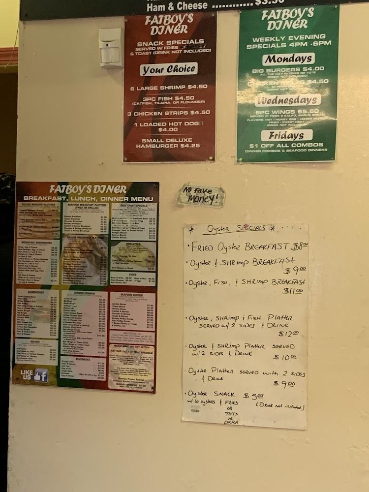 Fat Boys Diner Menu image 4